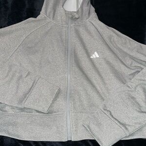 Adidas cropped women’s zip up jacket